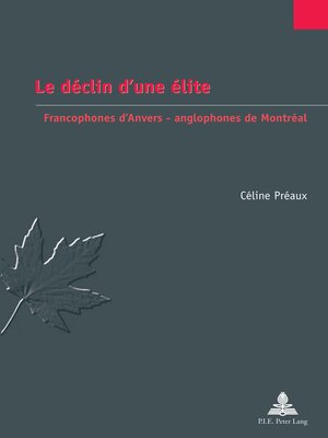 cover image of Le déclin dune élite